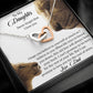 To My Daughter - Never Forget That I Love You - Interlocking Hearts Necklace (Duplicate) - Celeste Jewel