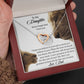 To My Daughter - Never Forget That I Love You - Interlocking Hearts Necklace (Duplicate) - Celeste Jewel