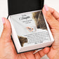 To My Daughter - Never Forget That I Love You - Interlocking Hearts Necklace (Duplicate) - Celeste Jewel
