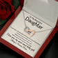 To My Daughter - One Of Three Places - Interlocking Hearts Necklace - Celeste Jewel