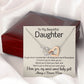 To My Daughter - One Of Three Places - Interlocking Hearts Necklace - Celeste Jewel