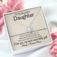 To My Daughter - One Of Three Places - Love Knot Necklace - Celeste Jewel