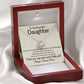 To My Daughter - One Of Three Places - Love Knot Necklace - Celeste Jewel