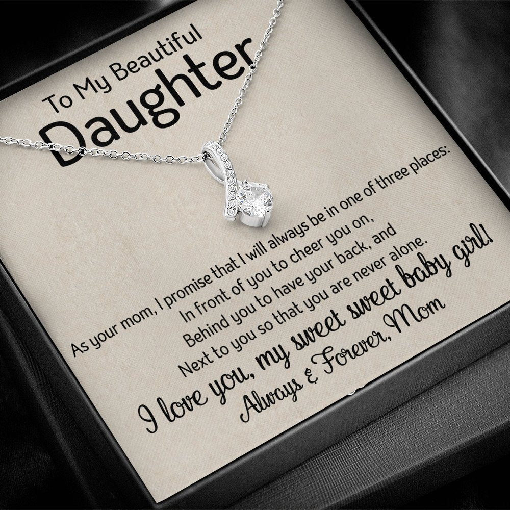 To My Daughter - One Of Three Places - Sparkling Radiance Necklace - Celeste Jewel
