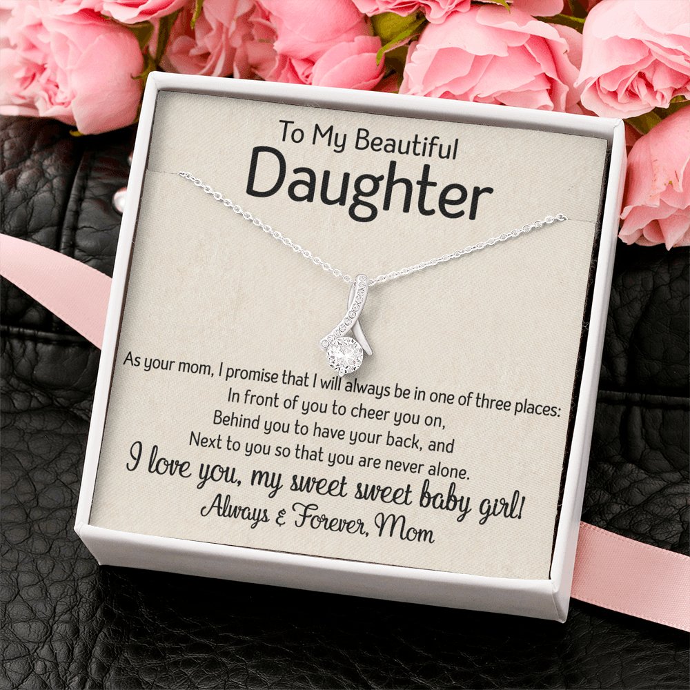 To My Daughter - One Of Three Places - Sparkling Radiance Necklace - Celeste Jewel
