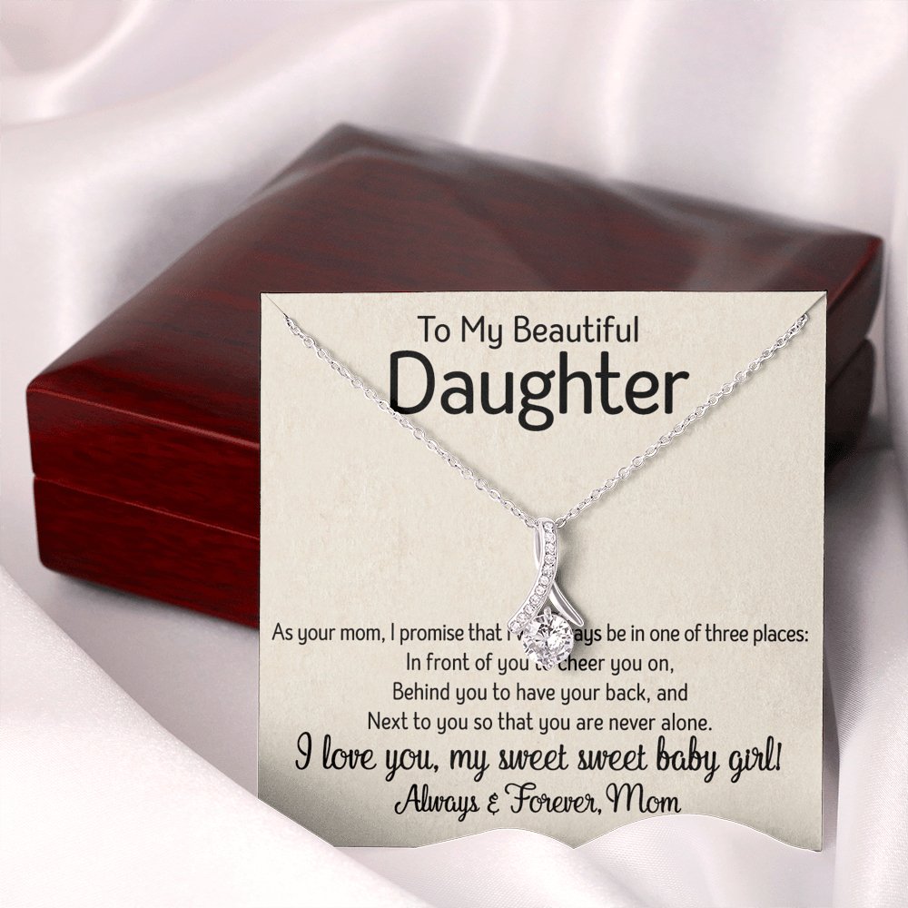 To My Daughter - One Of Three Places - Sparkling Radiance Necklace - Celeste Jewel