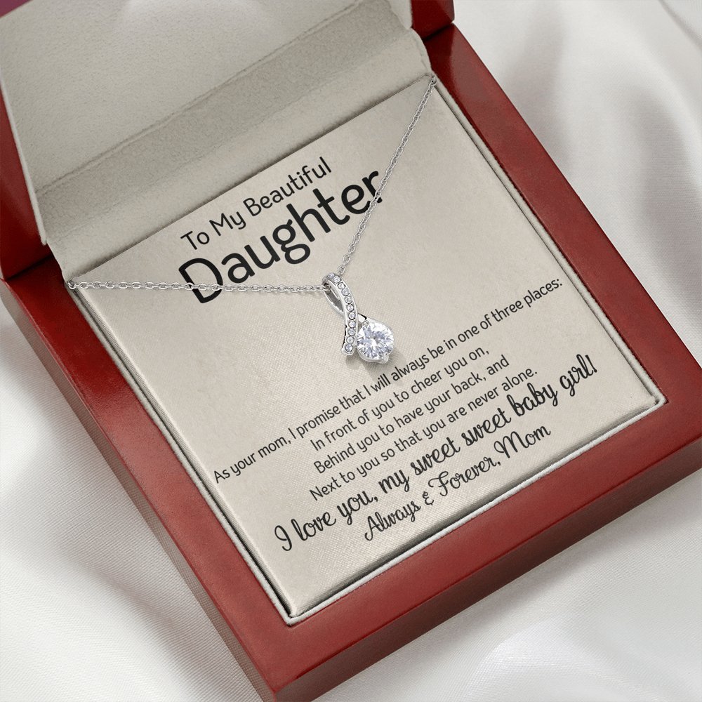 To My Daughter - One Of Three Places - Sparkling Radiance Necklace - Celeste Jewel