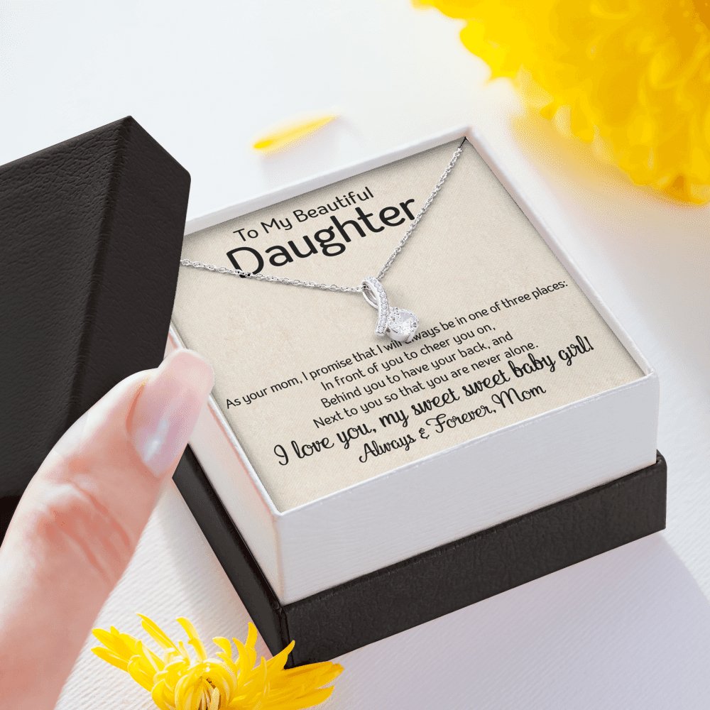 To My Daughter - One Of Three Places - Sparkling Radiance Necklace - Celeste Jewel