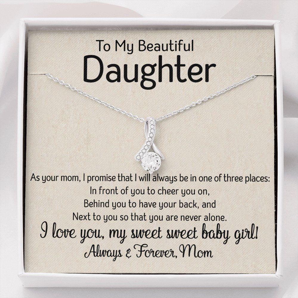 To My Daughter - One Of Three Places - Sparkling Radiance Necklace - Celeste Jewel