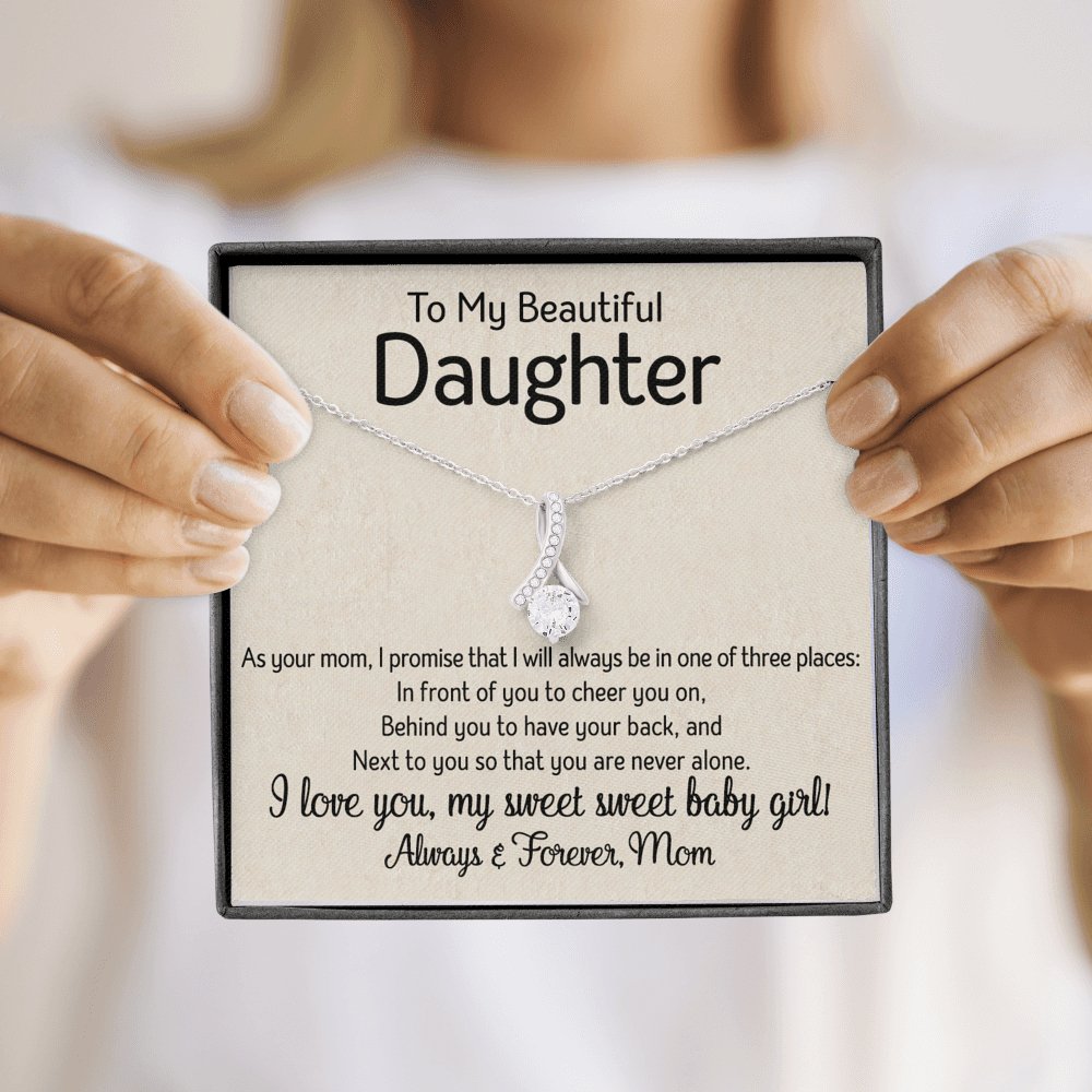 To My Daughter - One Of Three Places - Sparkling Radiance Necklace - Celeste Jewel