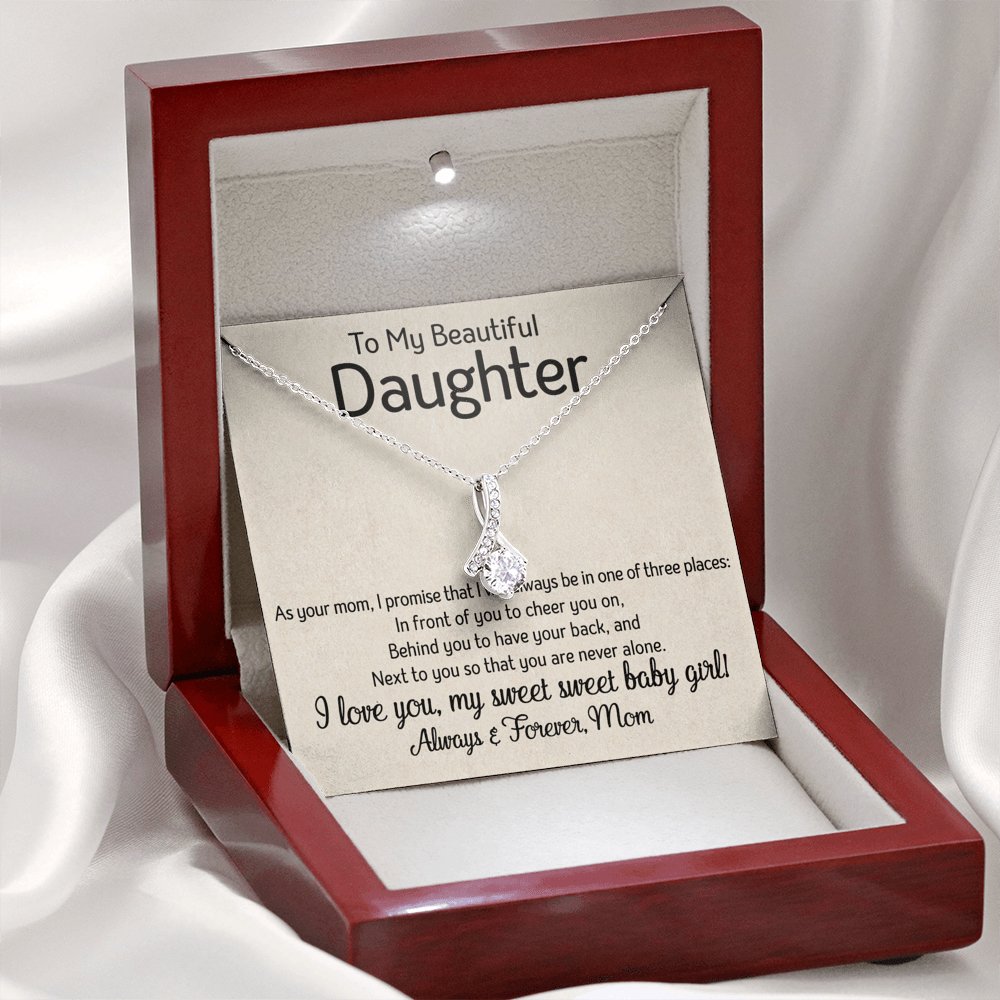 To My Daughter - One Of Three Places - Sparkling Radiance Necklace - Celeste Jewel