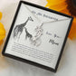 To My Daughter - Right Beside You - Hugging Giraffe Necklace - Celeste Jewel