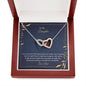 To My Daughter - So Proud - Interlocking Hearts Necklace - Celeste Jewel