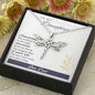 To My Daughter - Sometimes - Dragonfly Necklace - Celeste Jewel
