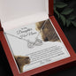 To My Daughter - This Old Lioness - Infinity Necklace - Celeste Jewel