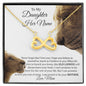 To My Daughter - This Old Lioness - Infinity Necklace - Celeste Jewel
