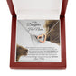 To My Daughter - This Old Lioness - Interlocking Hearts Necklace - Celeste Jewel