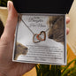To My Daughter - This Old Lioness - Interlocking Hearts Necklace - Celeste Jewel