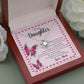 To My Daughter - Wherever Your Journey - Love Knot Necklace - Celeste Jewel