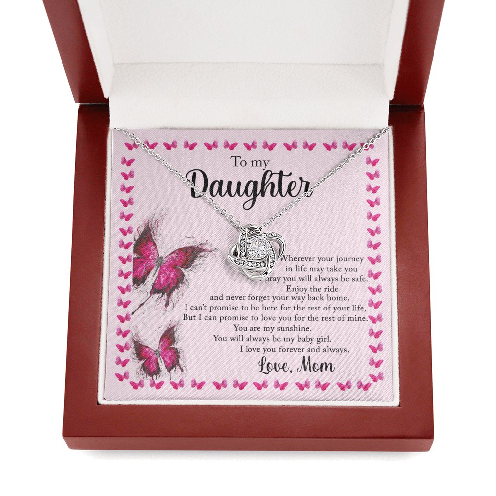 To My Daughter - Wherever Your Journey - Love Knot Necklace - Celeste Jewel