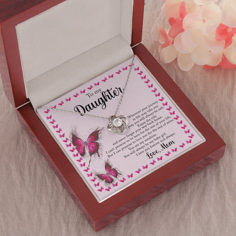 To My Daughter - Wherever Your Journey - Love Knot Necklace - Celeste Jewel