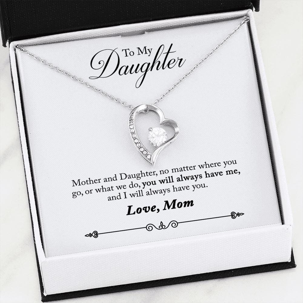 To My Daughter - You Will Always Have Me - Eternal Love Necklace - Celeste Jewel