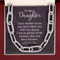 To My Daughter - Your Mother Loves You - Forever Linked Necklace - Celeste Jewel