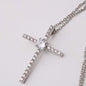To My Daughter - Your Smile - Cubic Zirconia Cross Necklace - Celeste Jewel