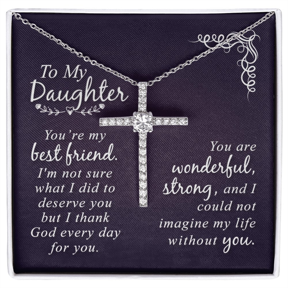 Best friend clearance cross necklaces