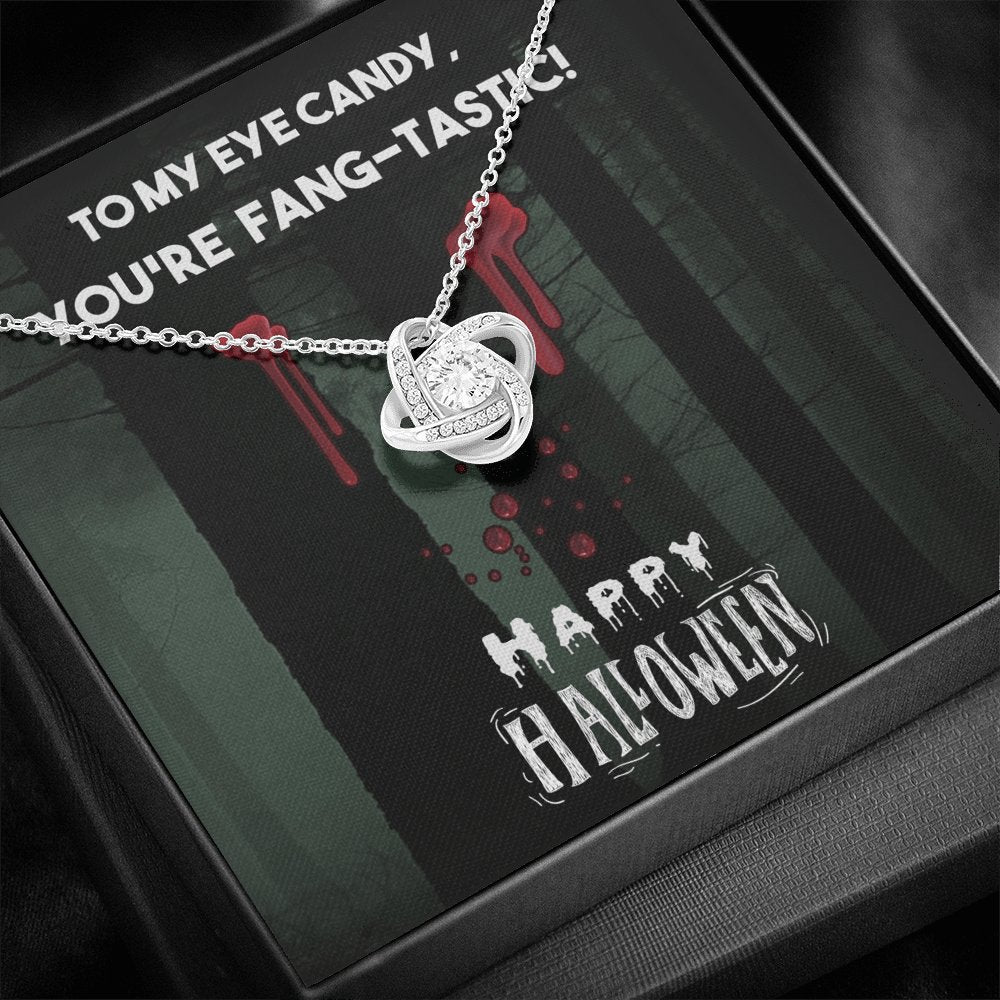 To My Eye Candy - Happy Halloween - Love Knot Necklace - Celeste Jewel