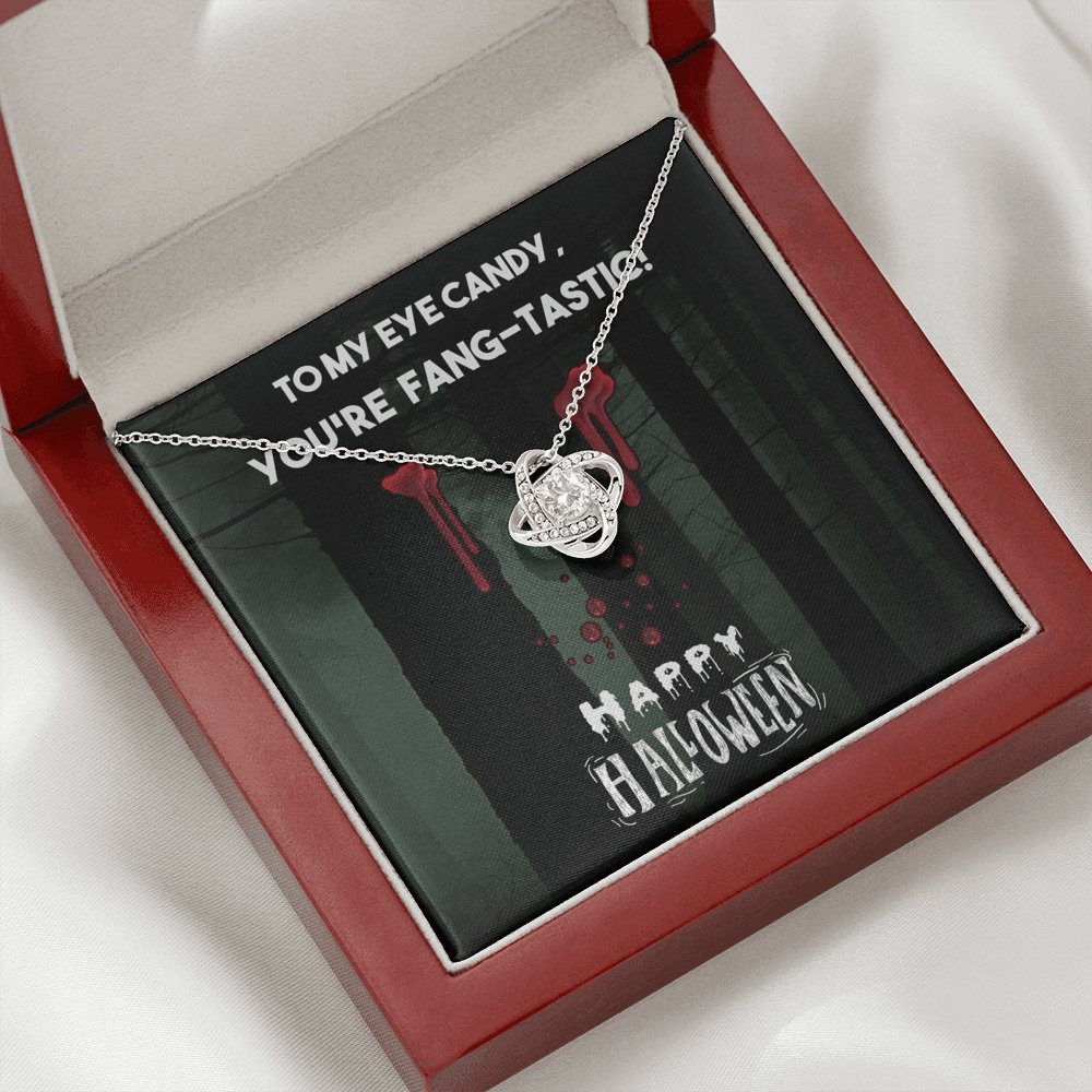 To My Eye Candy - Happy Halloween - Love Knot Necklace - Celeste Jewel