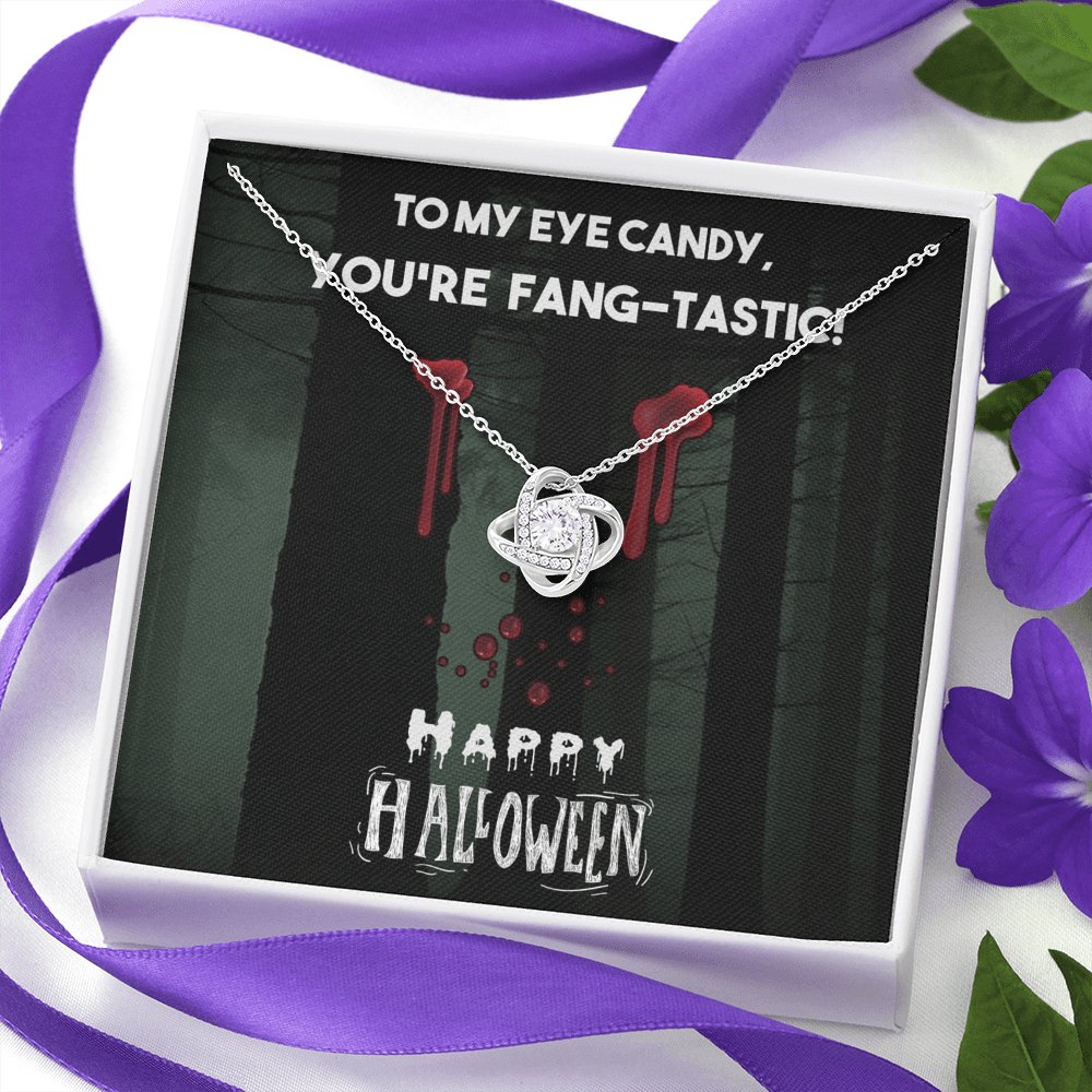 To My Eye Candy - Happy Halloween - Love Knot Necklace - Celeste Jewel
