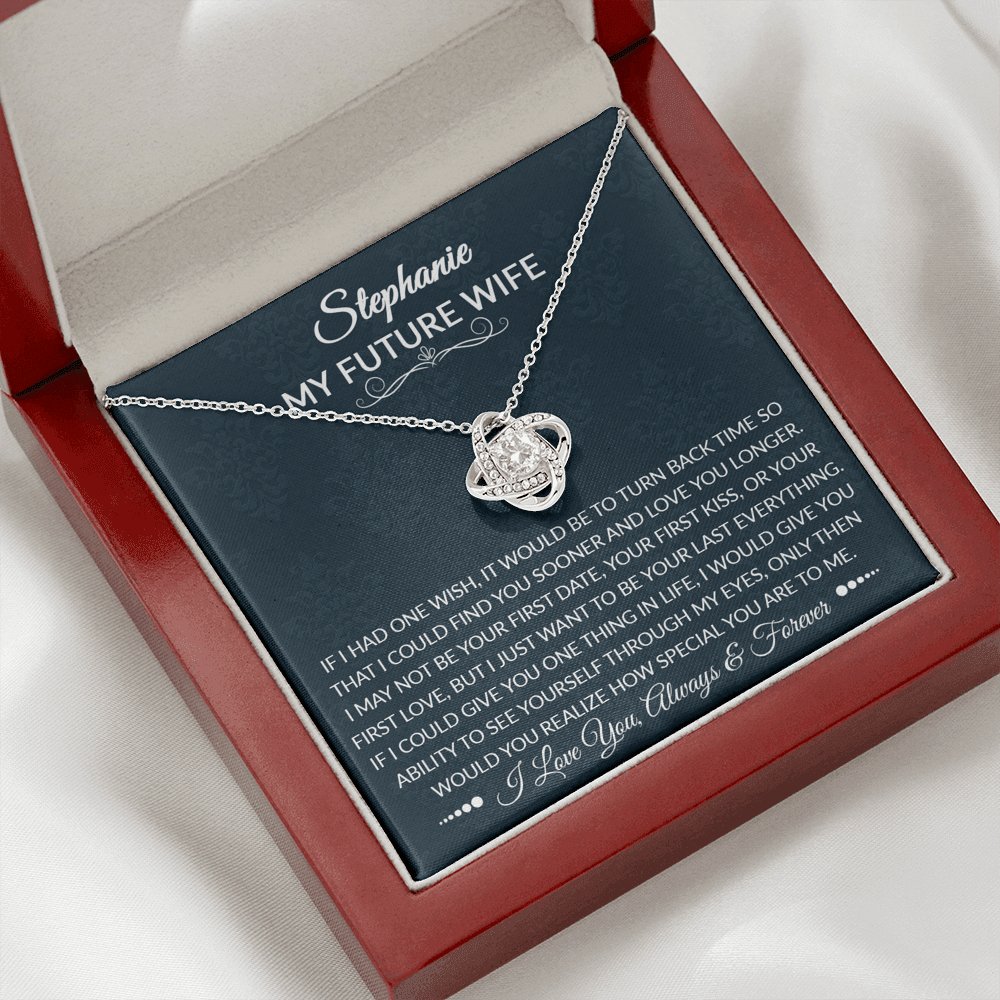 To My Future Wife - How Special You Are - Love Knot Necklace - Celeste Jewel