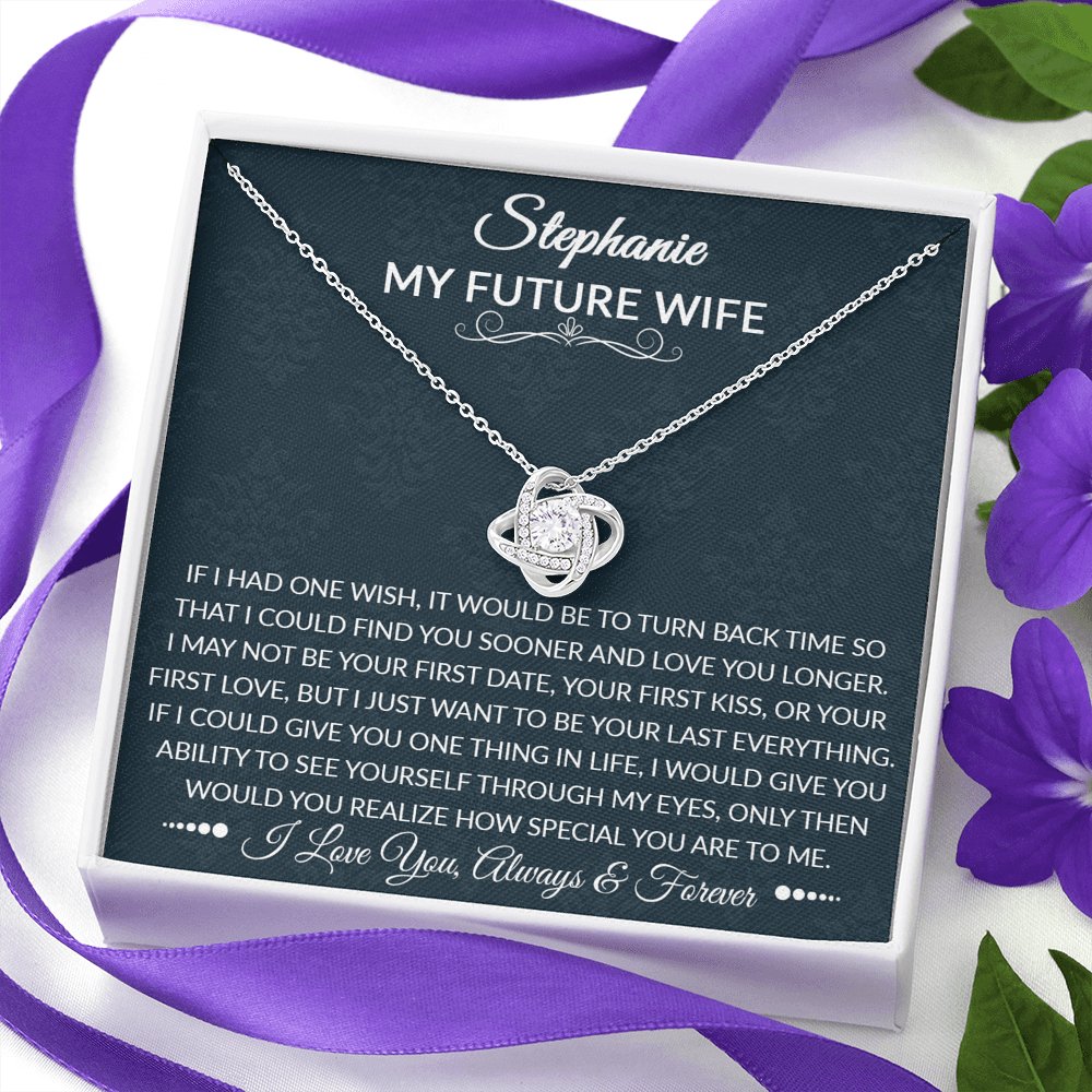 To My Future Wife - How Special You Are - Love Knot Necklace - Celeste Jewel