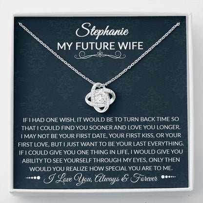 To My Future Wife - How Special You Are - Love Knot Necklace - Celeste Jewel