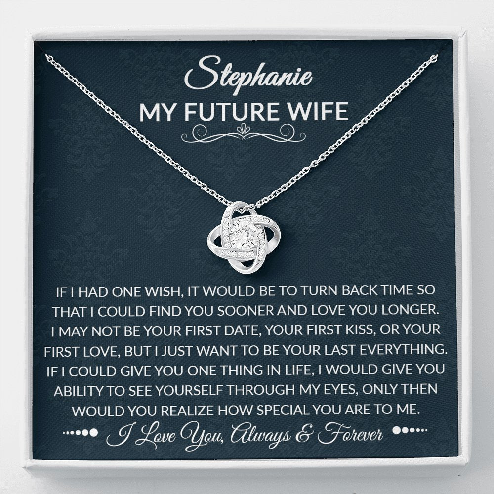 To My Future Wife - How Special You Are - Love Knot Necklace - Celeste Jewel
