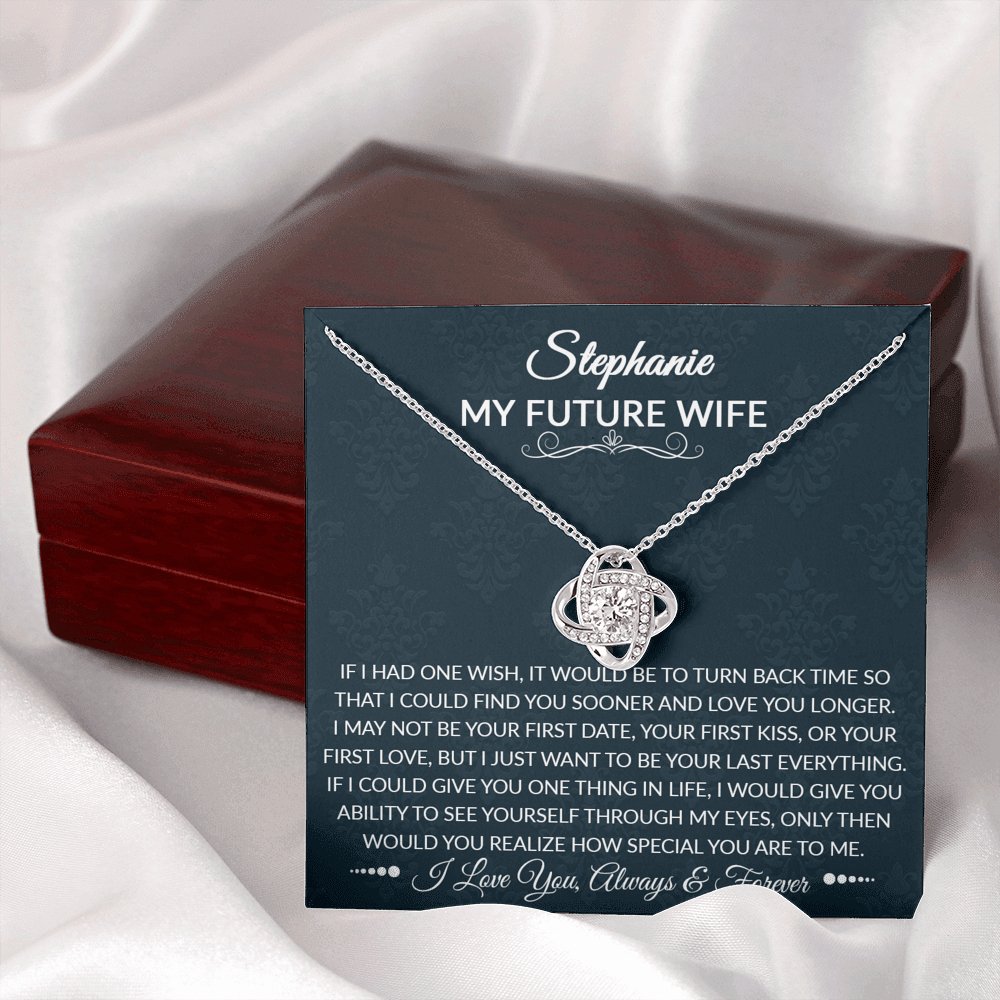 To My Future Wife - How Special You Are - Love Knot Necklace - Celeste Jewel