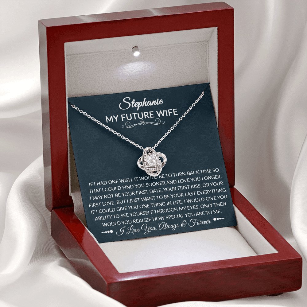 To My Future Wife - How Special You Are - Love Knot Necklace - Celeste Jewel