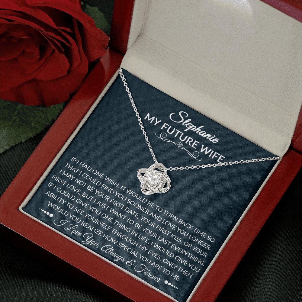 To My Future Wife - How Special You Are - Love Knot Necklace - Celeste Jewel