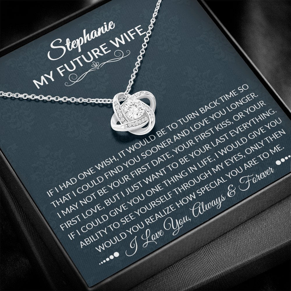 To My Future Wife - How Special You Are - Love Knot Necklace - Celeste Jewel