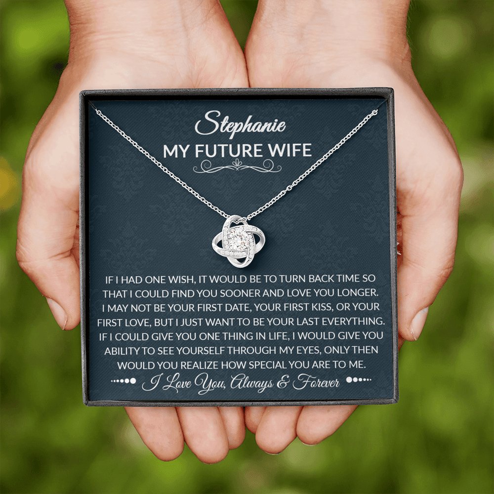 To My Future Wife - How Special You Are - Love Knot Necklace - Celeste Jewel