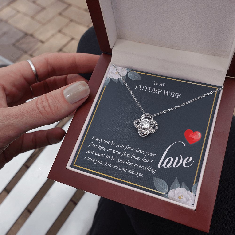 To My Future Wife - My Last Everything - Love Knot Necklace - Celeste Jewel
