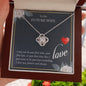 To My Future Wife - My Last Everything - Love Knot Necklace - Celeste Jewel
