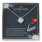 To My Future Wife - My Last Everything - Love Knot Necklace - Celeste Jewel