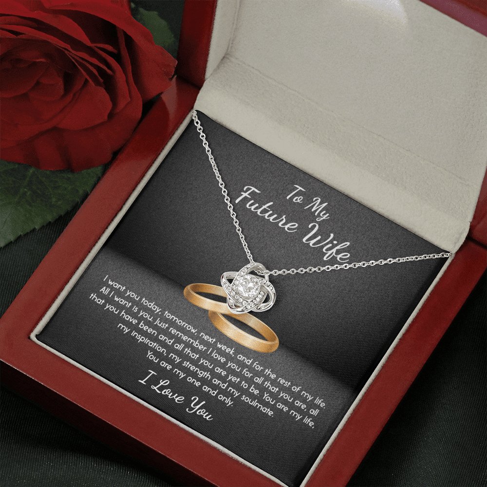 To My Future Wife - My One And Only - Love Knot Necklace - Celeste Jewel