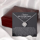 To My Future Wife - The Day I Met You - Love Knot Necklace - Celeste Jewel