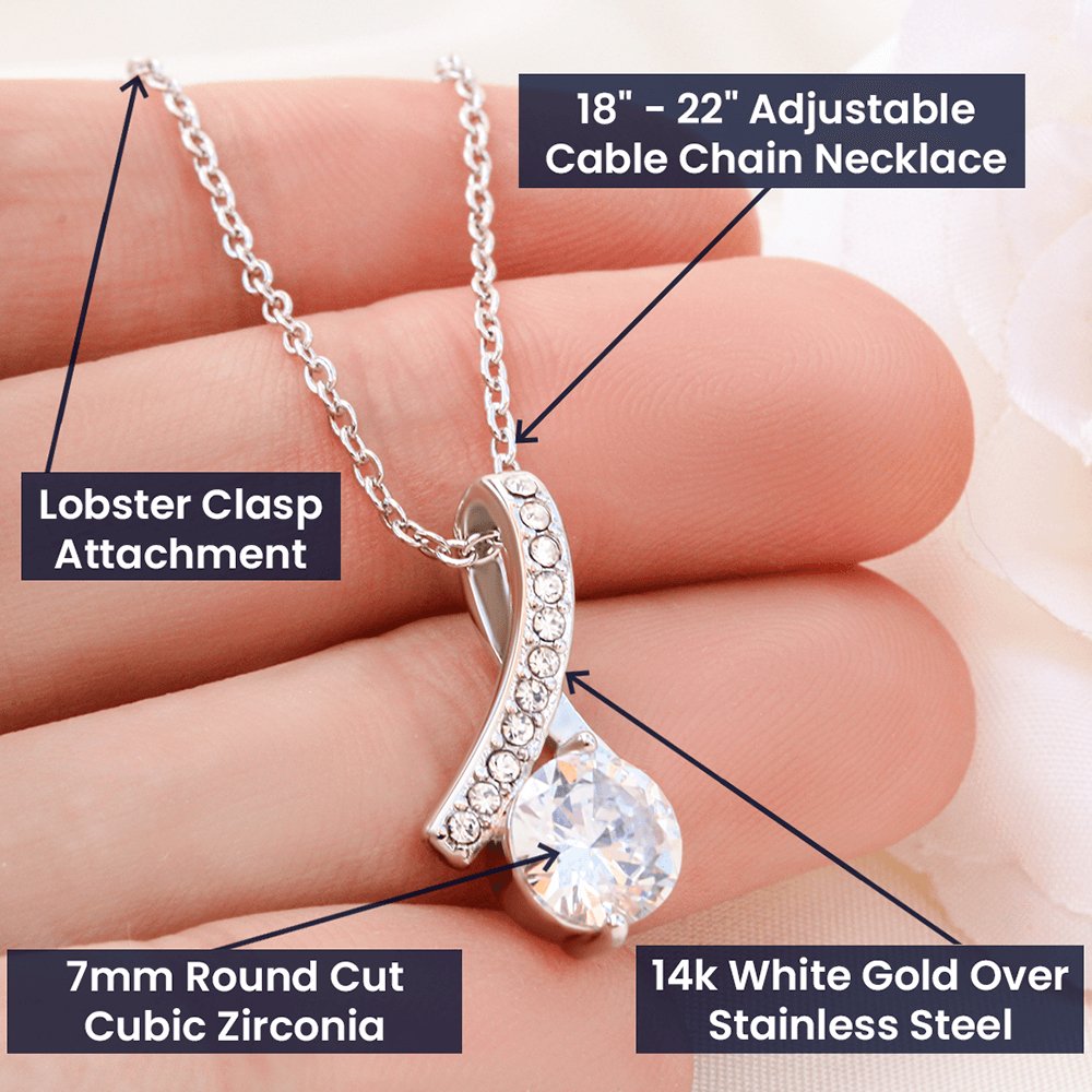 To My Future Wife - The Day I Met You - Sparkling Radiance Necklace - Celeste Jewel