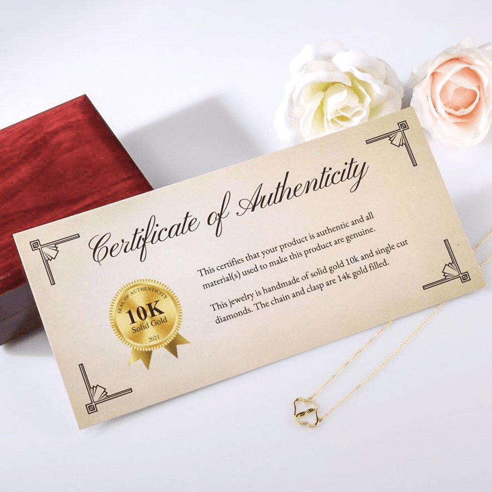 To My Gorgeous Wife - Meeting You Was Fate - Everlasting Love Necklace - Celeste Jewel
