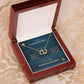 To My Gorgeous Wife - Meeting You Was Fate - Everlasting Love Necklace - Celeste Jewel