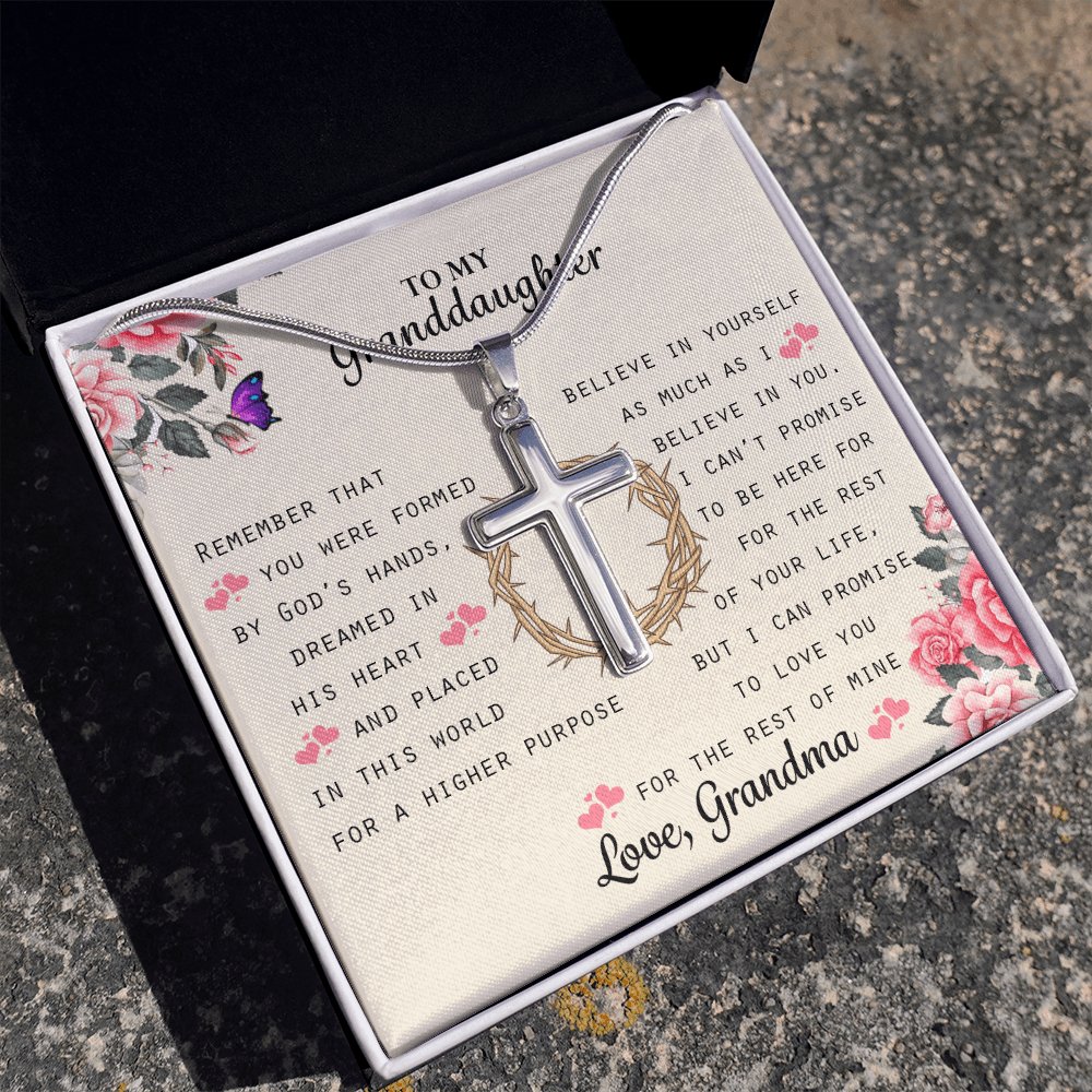 To My Granddaughter - A Higher Purpose - Cross Necklace - Celeste Jewel